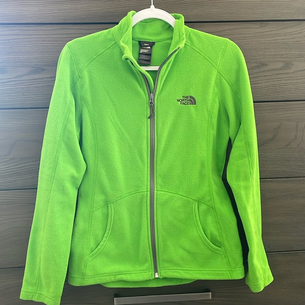 Women’s The North Face Green Fleece Jacket Sz S